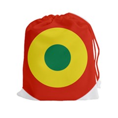 Roundel Of Bolivian Air Force Drawstring Pouches (xxl)