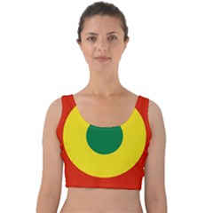 Roundel Of Bolivian Air Force Velvet Crop Top by abbeyz71