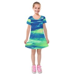 Dscf3194-limits in the sky Kids  Short Sleeve Velvet Dress