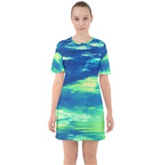 Dscf3194-limits in the sky Sixties Short Sleeve Mini Dress