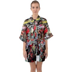 Dscf2312 Eden Garden-2 Quarter Sleeve Kimono Robe by bestdesignintheworld