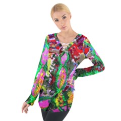 Dscf1239 - Desert In A Bloom Tie Up Tee by bestdesignintheworld