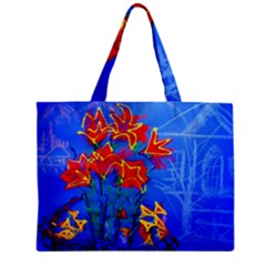 Dscf1433 - Red Lillies Zipper Mini Tote Bag by bestdesignintheworld