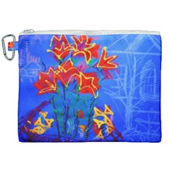 Dscf1433 - Red Lillies Canvas Cosmetic Bag (xxl) by bestdesignintheworld