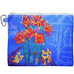 Dscf1433 - Red Lillies Canvas Cosmetic Bag (xxxl) by bestdesignintheworld