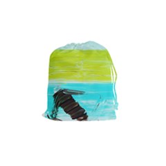 Dscf3214 - Skier Drawstring Pouches (small)  by bestdesignintheworld