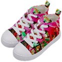 Dscf2035 - flamingo on a chad lake Kid s Mid-Top Canvas Sneakers View2