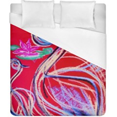 Dscf1395 -pink flamingo dance Duvet Cover (California King Size)