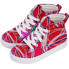 Dscf1395 -pink flamingo dance Kid s Hi-Top Skate Sneakers