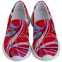 Dscf1395 -pink flamingo dance Kid s Lightweight Slip Ons