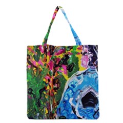 Dscf1611 - lady in kimono and tulip tree Grocery Tote Bag