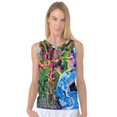 Dscf1611 - lady in kimono and tulip tree Women s Basketball Tank Top