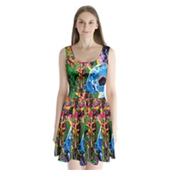 Dscf1611 - lady in kimono and tulip tree Split Back Mini Dress 