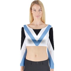 Botswana Air Force Roundel Long Sleeve Crop Top by abbeyz71