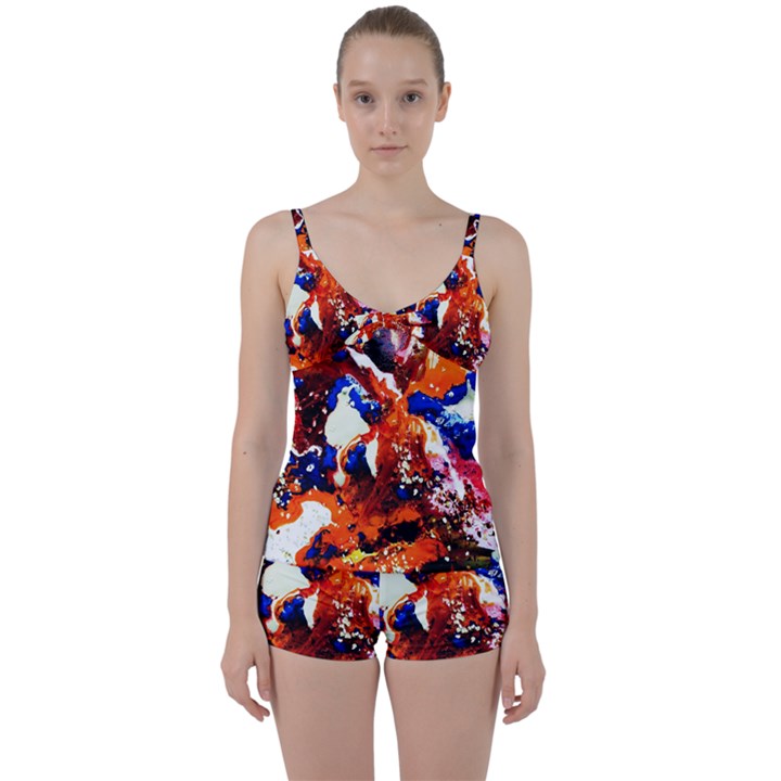 Smashed Butterfly 1 Tie Front Two Piece Tankini