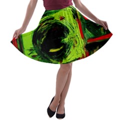 Abandoned Mine 7 A-line Skater Skirt by bestdesignintheworld