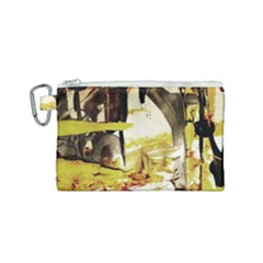 Alligator 3 Canvas Cosmetic Bag (small) by bestdesignintheworld