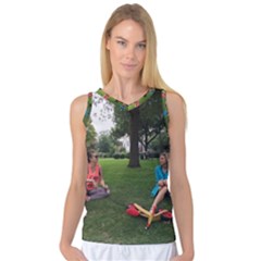 19688418 10155446220129417 1027902896 O - Walking With Daughter And Dog Women s Basketball Tank Top