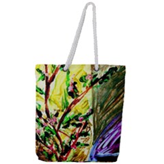 House Will Be Built 4 Full Print Rope Handle Tote (large) by bestdesignintheworld