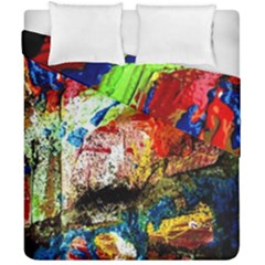 Untitled Red And Blue 3 Duvet Cover Double Side (california King Size) by bestdesignintheworld