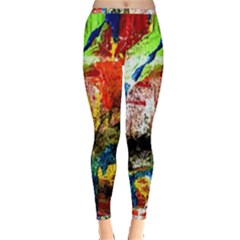 Untitled Red And Blue 3 Inside Out Leggings by bestdesignintheworld