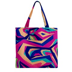 Salvia Zipper Grocery Tote Bag by ojonomadastore