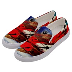 Catalina Island Not So Far 1 Men s Canvas Slip Ons by bestdesignintheworld