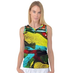 Yellow Dolphins   Blue Lagoon 3 Women s Basketball Tank Top by bestdesignintheworld