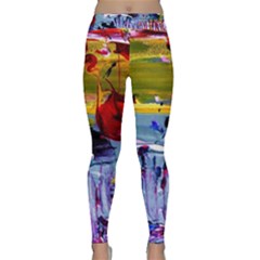 Poppies In An Abandoned Yard 4 Classic Yoga Leggings by bestdesignintheworld