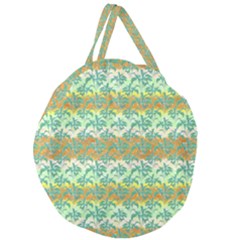 Colorful Tropical Print Pattern Giant Round Zipper Tote by dflcprints