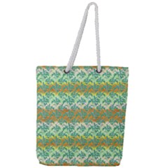 Colorful Tropical Print Pattern Full Print Rope Handle Tote (large) by dflcprints