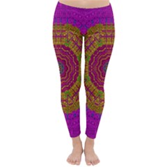 Summer Sun Shine In A Sunshine Mandala Classic Winter Leggings by pepitasart