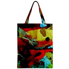 Yellow Dolphins   Blue Lagoon 4 Zipper Classic Tote Bag by bestdesignintheworld