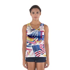 United States Of America Usa  Images Independence Day Sport Tank Top 