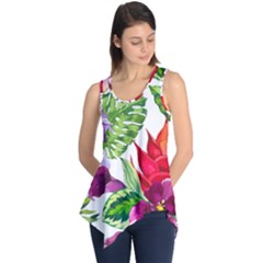 Vector Pattern Tropical Sleeveless Tunic by Sapixe