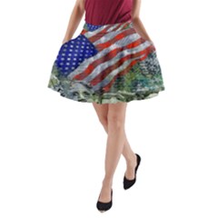 Usa United States Of America Images Independence Day A-line Pocket Skirt by Sapixe