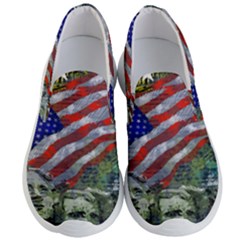 Usa United States Of America Images Independence Day Men s Lightweight Slip Ons by Sapixe