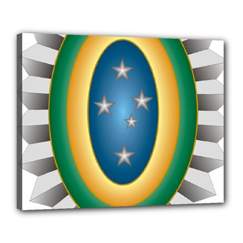 Seal Of The Brazilian Army Canvas 20  X 16  by abbeyz71