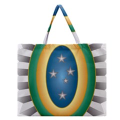 Seal Of The Brazilian Army Zipper Large Tote Bag by abbeyz71