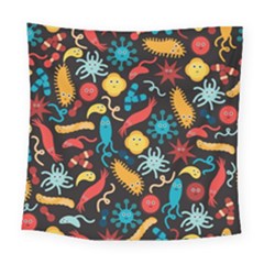 Virus Pattern Square Tapestry (large)