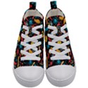 Virus Pattern Kid s Mid-Top Canvas Sneakers View1