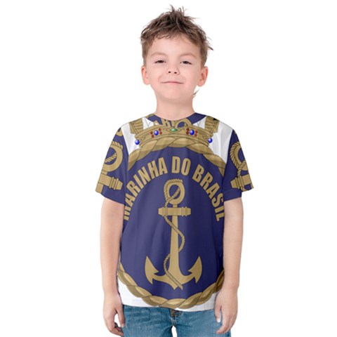 Seal Of Brazilian Navy  Kids  Cotton Tee by abbeyz71