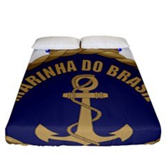 Seal Of Brazilian Navy  Fitted Sheet (california King Size) by abbeyz71