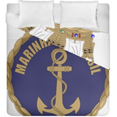 Seal Of Brazilian Navy  Duvet Cover Double Side (king Size) by abbeyz71