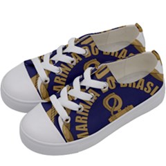 Seal Of Brazilian Navy  Kids  Low Top Canvas Sneakers by abbeyz71