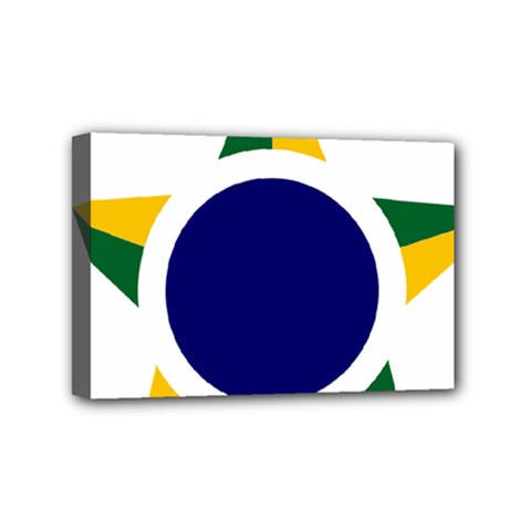 Roundel Of Brazilian Air Force Mini Canvas 6  X 4  by abbeyz71