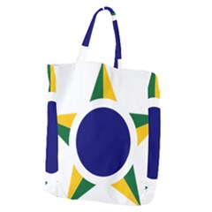 Roundel Of Brazilian Air Force Giant Grocery Zipper Tote by abbeyz71