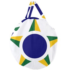 Roundel Of Brazilian Air Force Giant Round Zipper Tote by abbeyz71