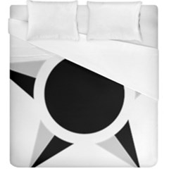 Roundel Of Brazilian Air Force (low Visibility) Duvet Cover (king Size)