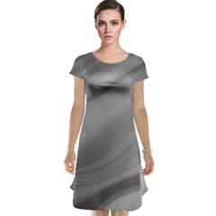 Wave Form Texture Background Cap Sleeve Nightdress